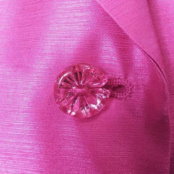 Size 12P Le Suit Pink Jacket And Skirt Suit - Picture 5 of 11